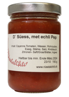 D’Süess, met echli Pep