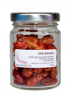 Chili Schoten O'odham Chiltepin und CAP 872